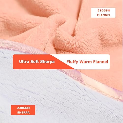 Miniatura 4 de THREE POODLE Manta con capucha para niños, manta Sherpa de gran tamaño con capucha para niños, manta con capucha suave, cálida y acogedora, talla