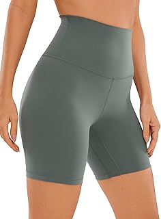 CRZ YOGA Short Feminino de Motociclista Cintura Super Alta Para Treino de Ioga Macio Butterluxe 6 Polegadas / 8 Polegadas