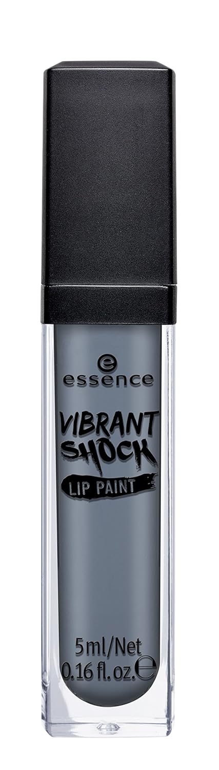 essence | Vibrant Shock Lip Paint | Black Widow - Cruelty Free - Grey