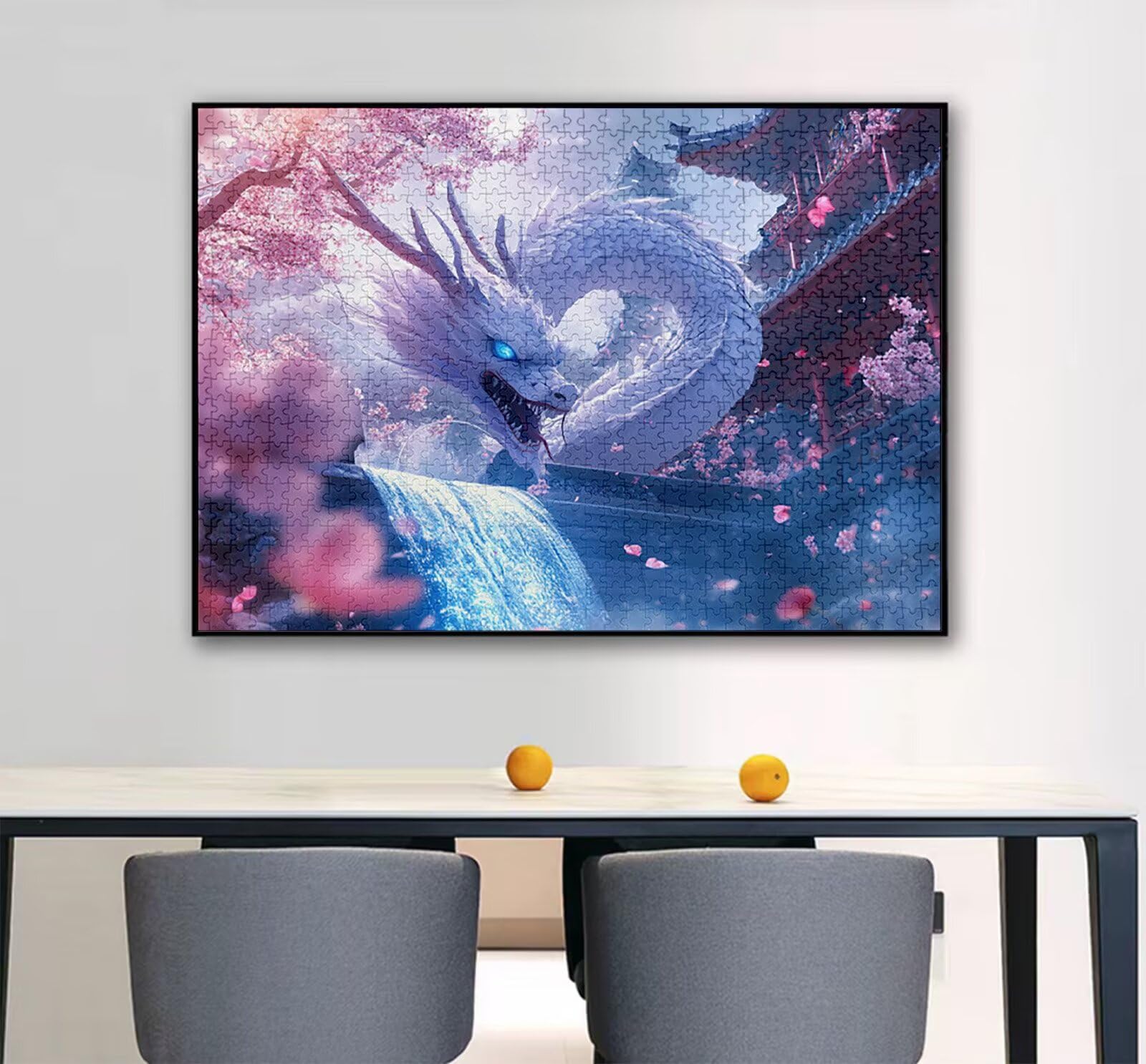 Puzzle Dragon 6000 sztuk, 5D DIY Puzzle Japoński styl Puzzle Dorośli i chłopcy 14 lat, układanki logiczne Relaks i inteligencja, wystrój pokoju na ścianę, prezent dla kobiet, 179 x 105 cm, model345