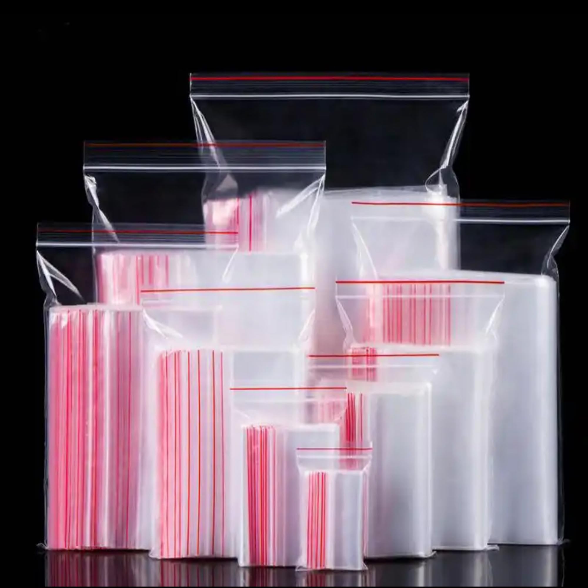 Opal Clear Plastic Ziplock Bags Poly Bag,Packaging,Zipper,Resealable Grip n for Snacks Bakery Cookies Candies wedding Gifts Party Favor Food Craft supplies (110pieces, 2x3inch x9cm)
