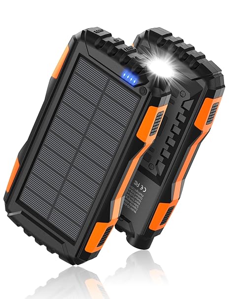 Solar Charger Power Bank 42800mAh, Portable Charger, Solar Power Bank