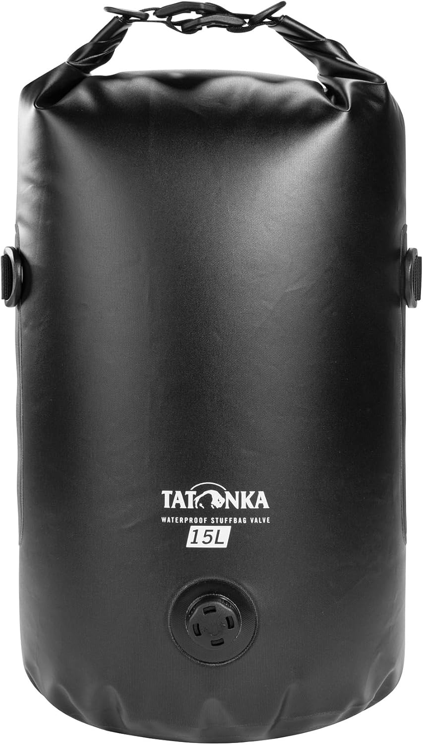 Tatonka Unisex - Adult WP Stuffbag Valve 15L Bag, Black, 15 Litres