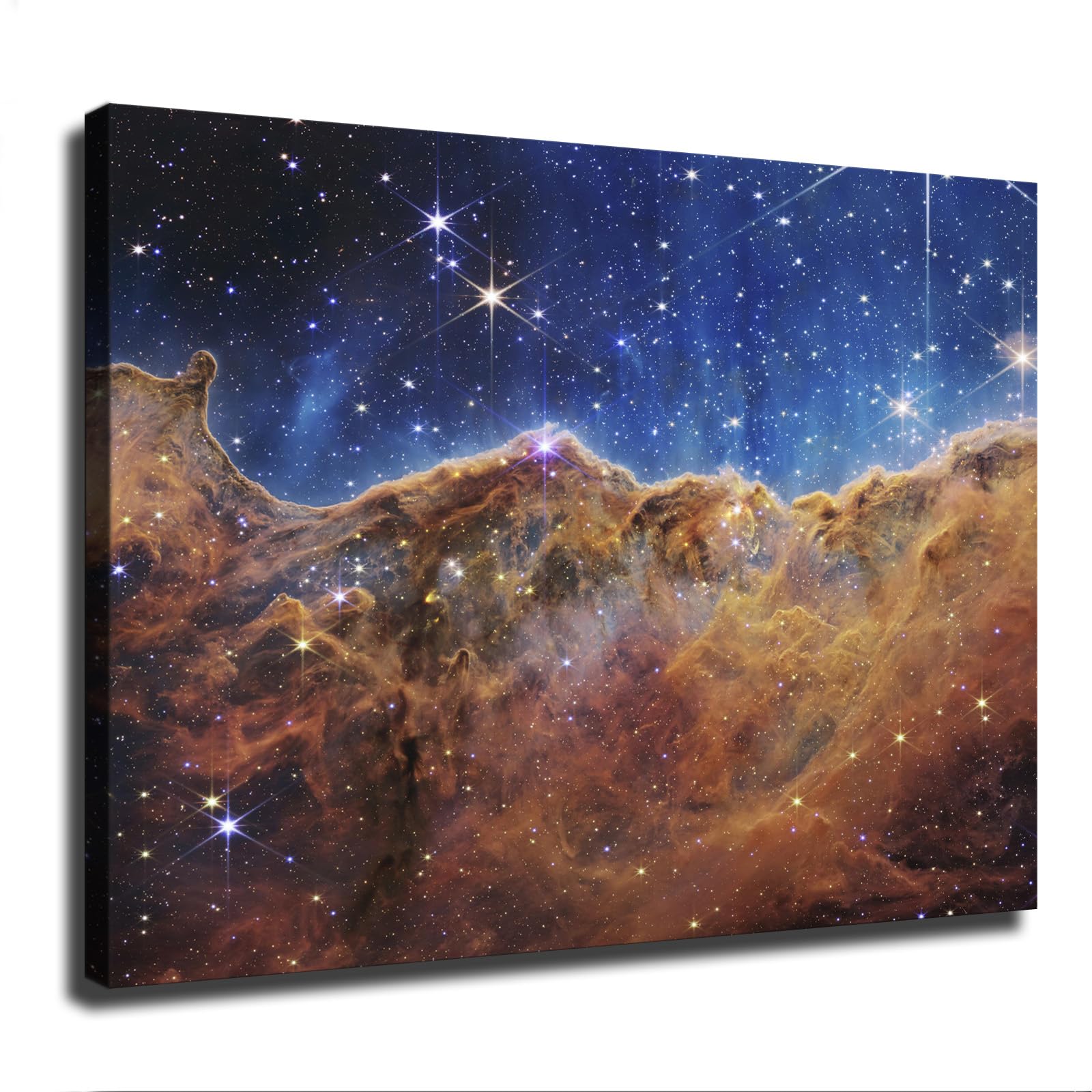 SteBvi James Webb Space Telescope Cosmic Cliff Carina Nebula Poster Canvas Wall Art Picture Print Hanging Photo Gift Idea Living Room Home Mural Decoration (Unframed,20×30inch)