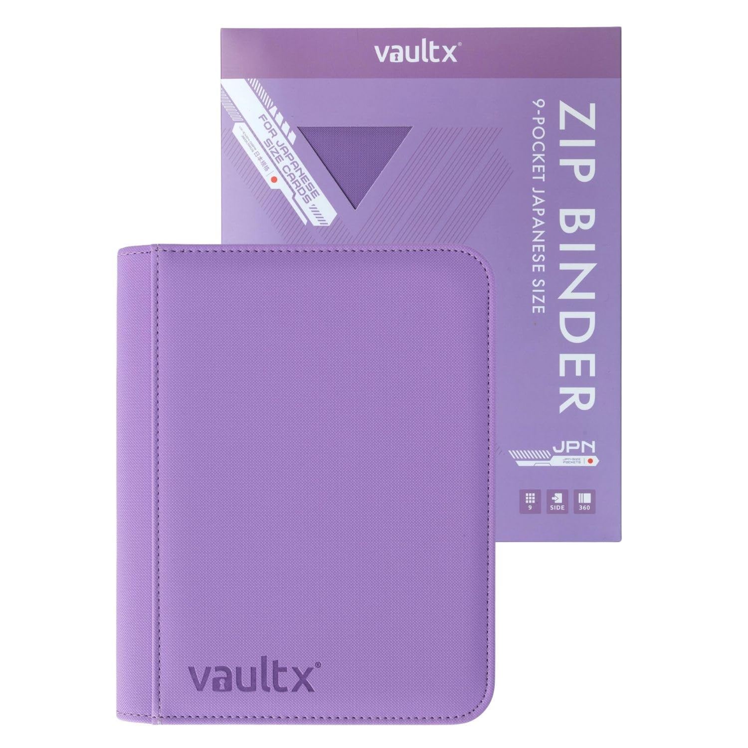Vault X 9 Pocket Japanese Size Trading Card Binder 360 Cards (Purple)