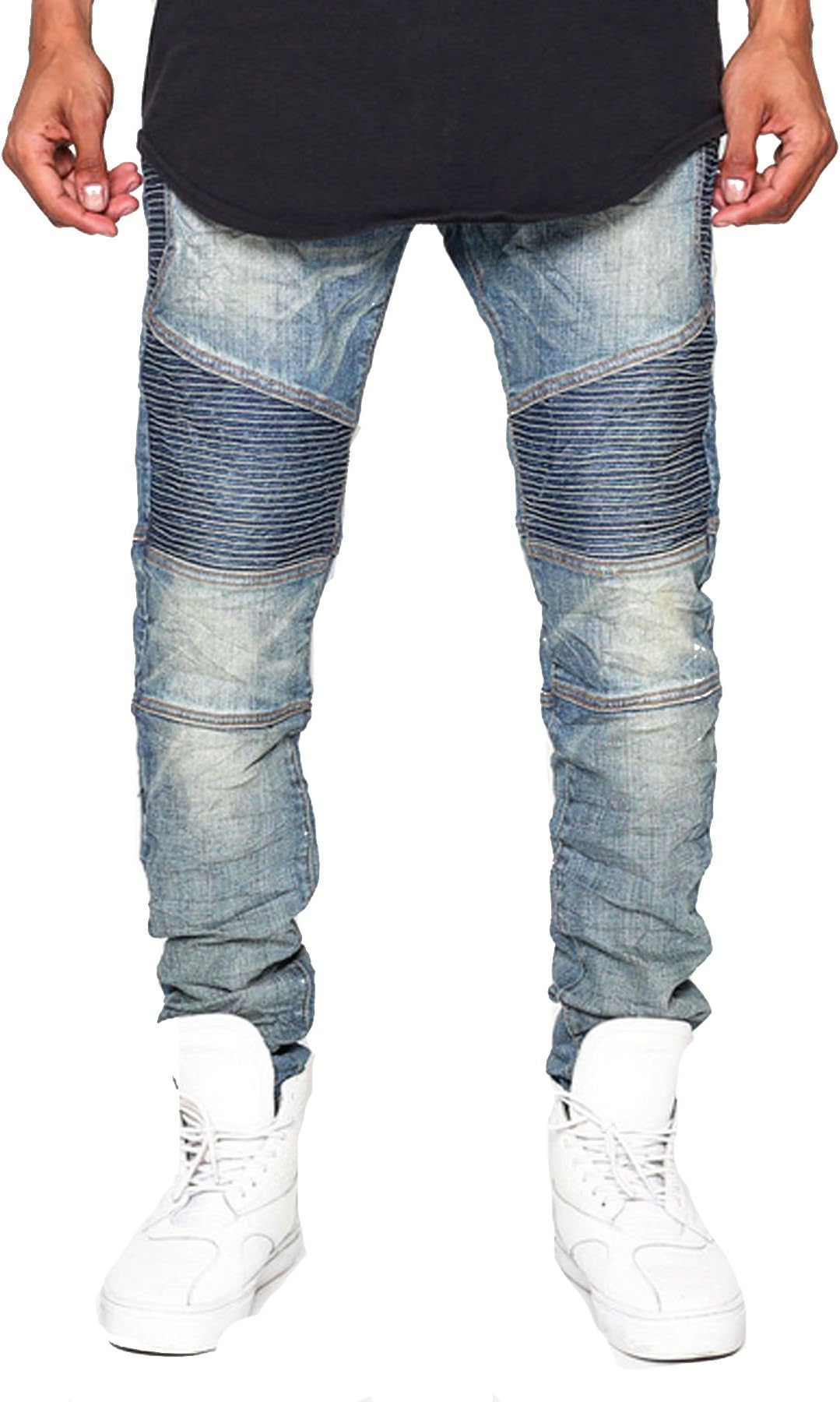 Golden Denim Heritage Jacob Biker Denim Blue Jeans Size 32