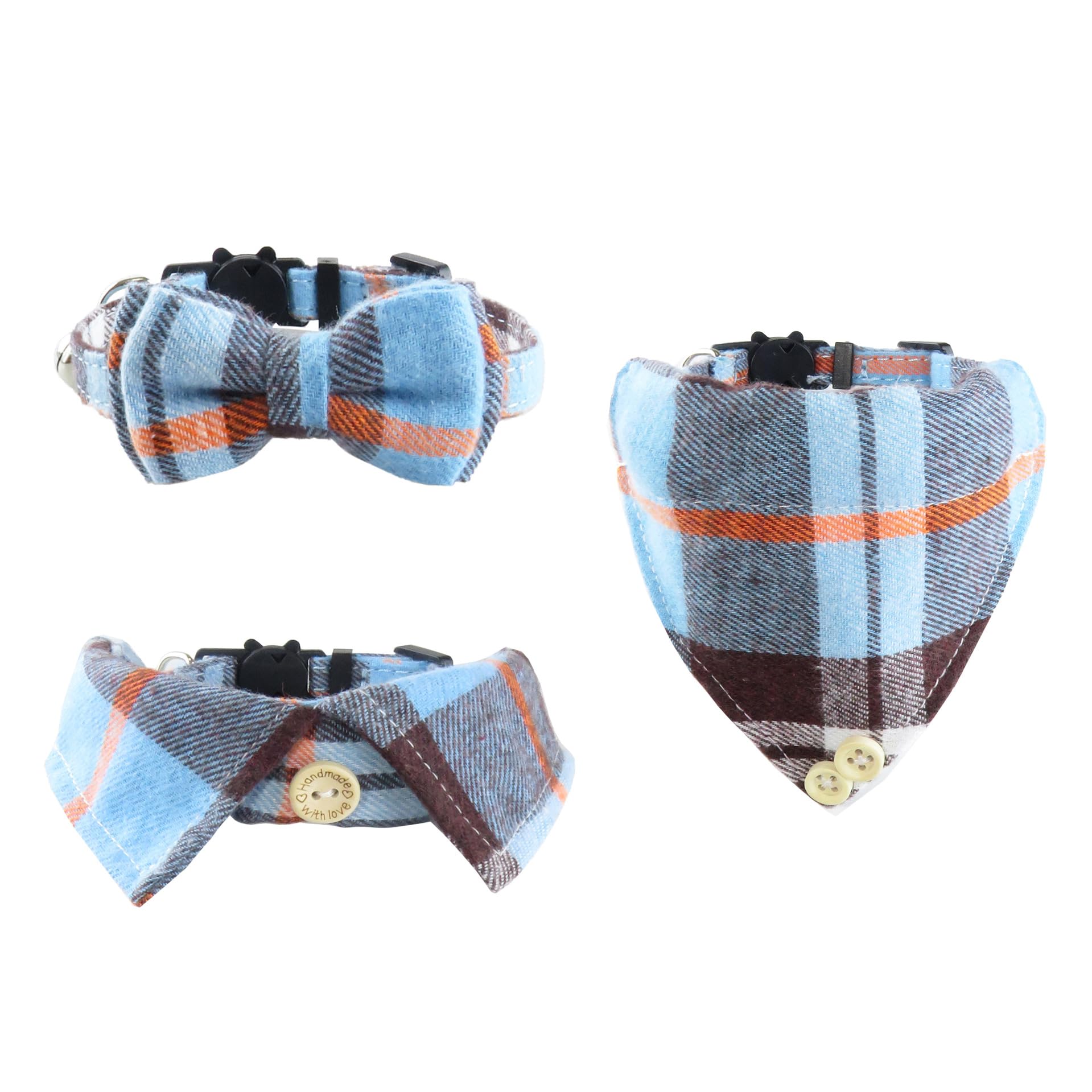 Collares para gatos con cascabel y lazo ajustable que garantizan comodidad y seguridad