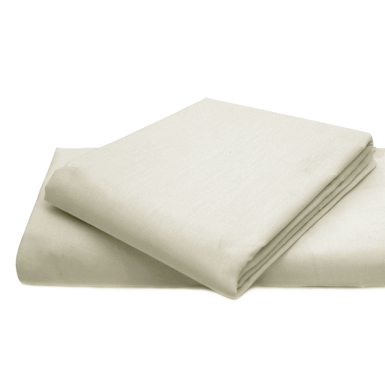 GA COMMUNICATIONS PLAIN FITTED COT BED SHEETS COTTON 200 THREAD COUNTS COVER BABY ROOM BEDDINGS[Cream,70 x 140 + 15 cm]