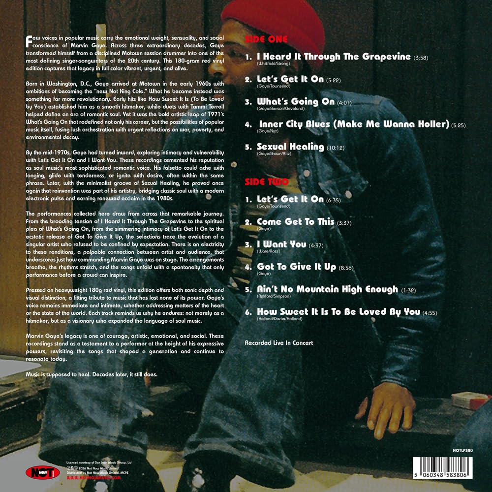 Marvin Gaye Let's Get It On... Live, Limited Red Edition Soul & Motown Classics Live