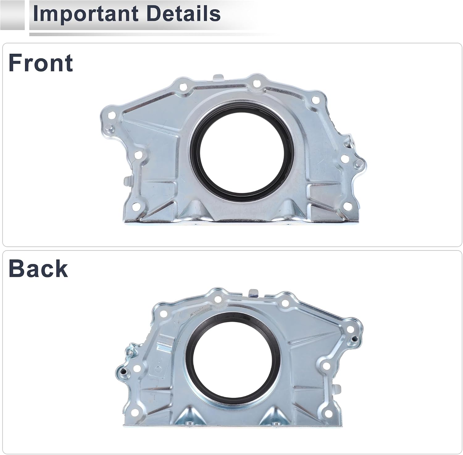 Rear Crankshaft Oil Seal for Ford F-150 2014-2025 No.CG1Z6335A NBR Rubber Engine Main Seal 1 Pc