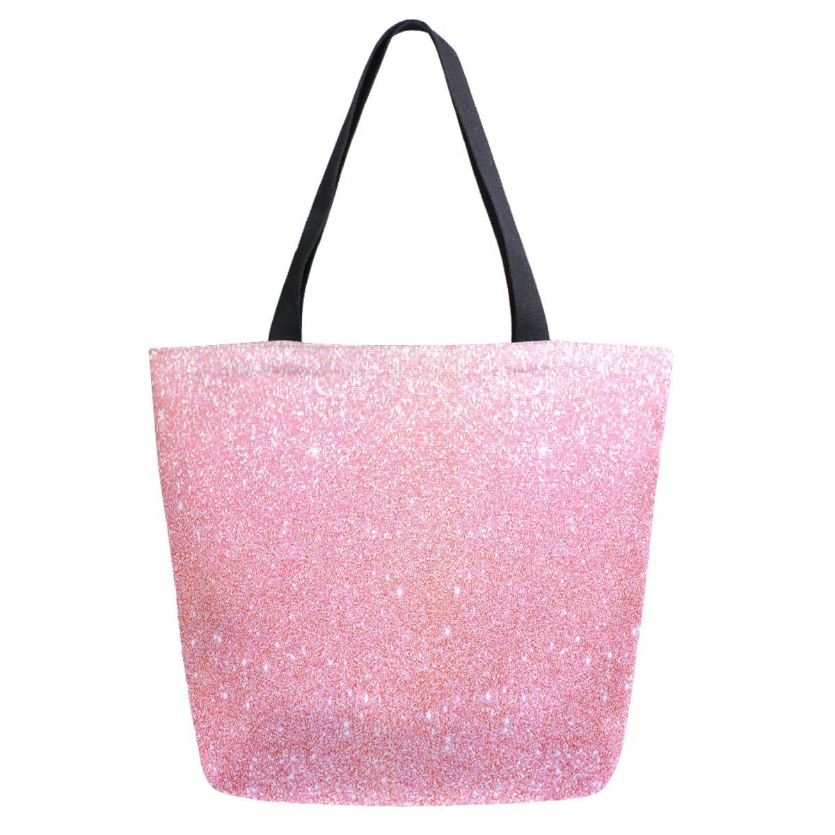 Beach Bag Glitter Canvas Tote Bag Sequin Tote Bag — Butterfly