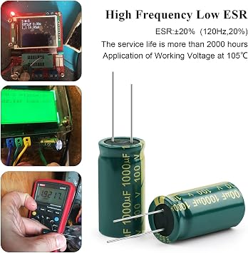 Electrolytic Capacitor 20-100Pcs Aluminum Electrolytic Capacitor High Frequency Low ESR 100V 47UF 100UF 220UF 330UF 470UF 1000UF (Capacitance : 100V330UF-1-50PCS)