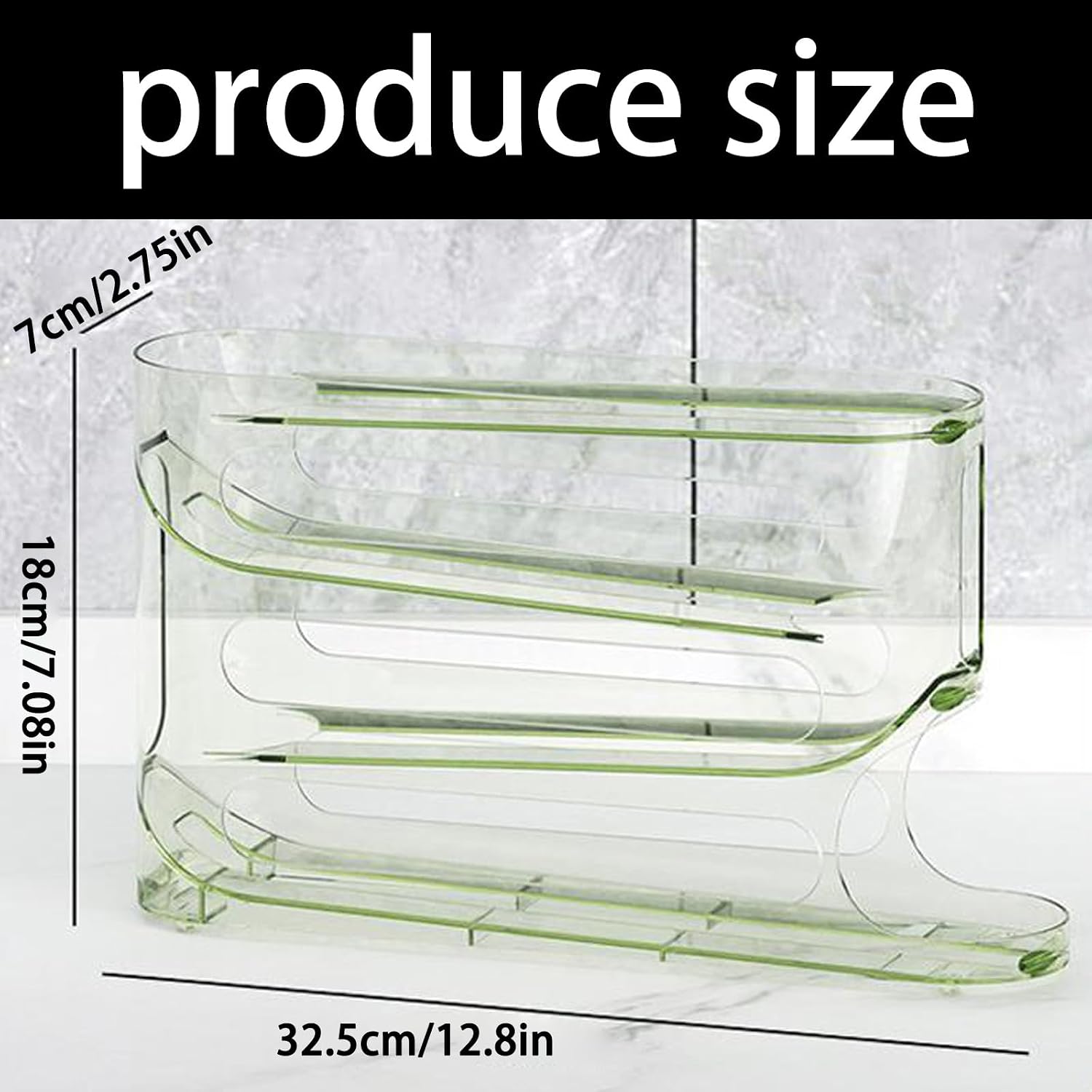 Multiple Tiers Eggs Tray with Individual Slots for Secure Storage and Space Utilization Fridge Eggs Holder