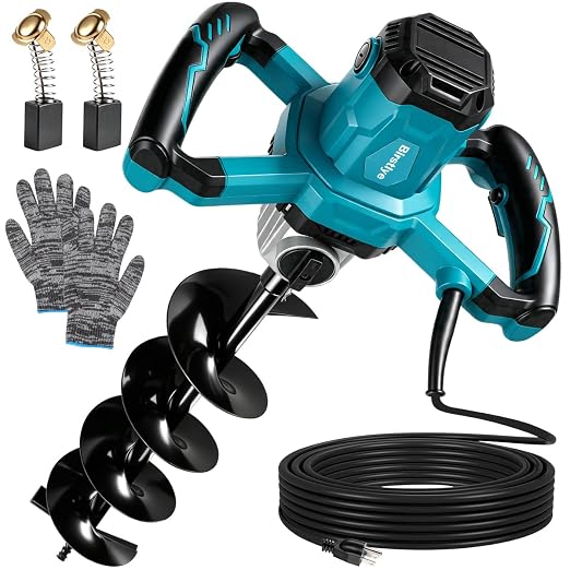 1500W Electric Post Hole Digger, Electric Post Hole,Heavy Duty Earth