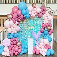 Vista 89 de 36 Panels Giltter Wall Backdrop Pink Shimmer Wall Backdrop for Party Wedding Birthday Engagement Bachelorette Parties Anniversary Decoration