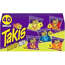 Takis Assorted Rolled Tortilla Chips, 40 pc / 1 oz Variety Pack