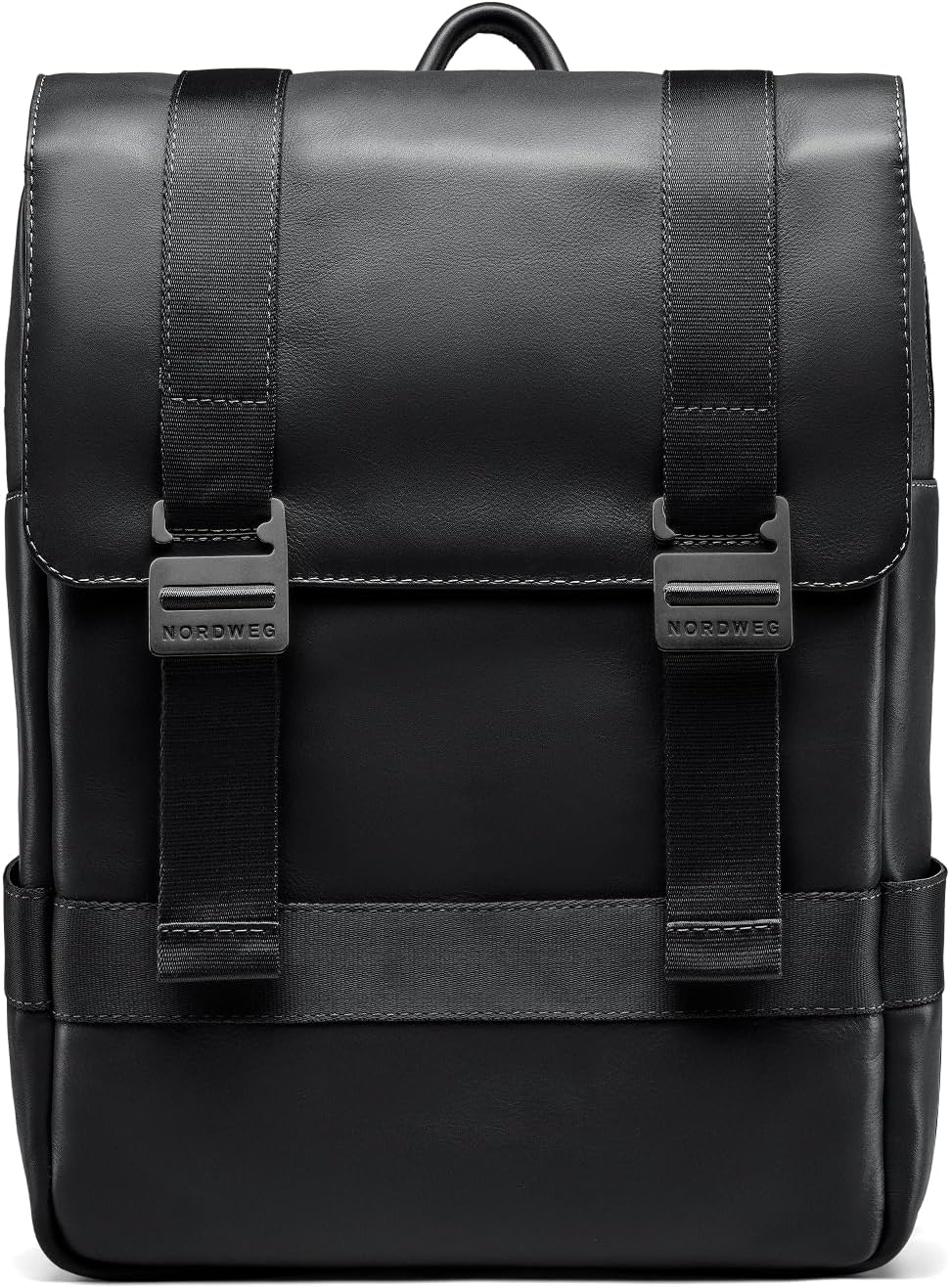 Nordweg Leather Laptop Backpack Dolomites NW101 – Full-Grain 15.6” Bag for Work, Travel & School – Stylish, 21L Capacity - Caramel