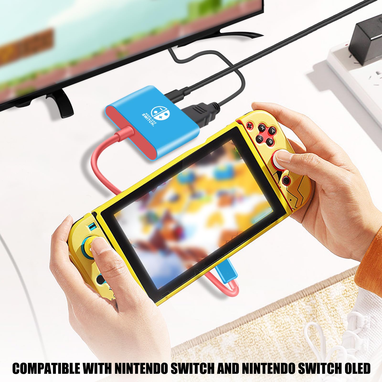 Switch 2 Dock Nintendo Switch2 için, 3'ü 1 arada taşınabilir şarj