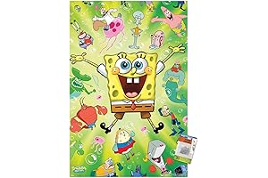 Nickelodeon SpongeBob SquarePants Kamp Koral Burst Wall Poster with Push Pins