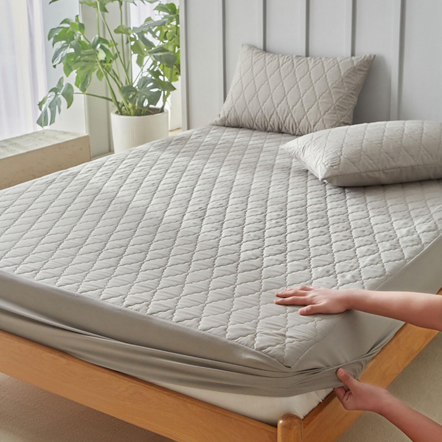 Protector Colchon Impermeable Empapadores Cama Adultos Lavables Protector de Cama Absorbentes Impermeable Antideslizante Empapadores Reutilizables para Incontinencia, Mayores y Niños
