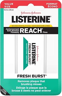 Listerine Fresh Burst Waxed Floss, 200 Yd, 1 Count