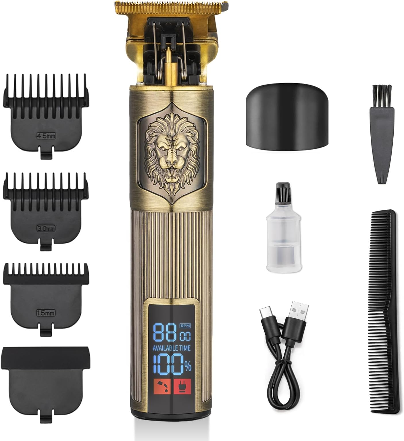 Amazon.com: Hair Clippers for Men Professional Zero-Gap Hair Trimmers ...