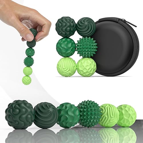 Miniatura 63 de Bolas magnéticas de silicona para adultos, bolas magnéticas de silicona suave, 2 unidades de 1.594 in, juguetes sensoriales para aliviar el estrés