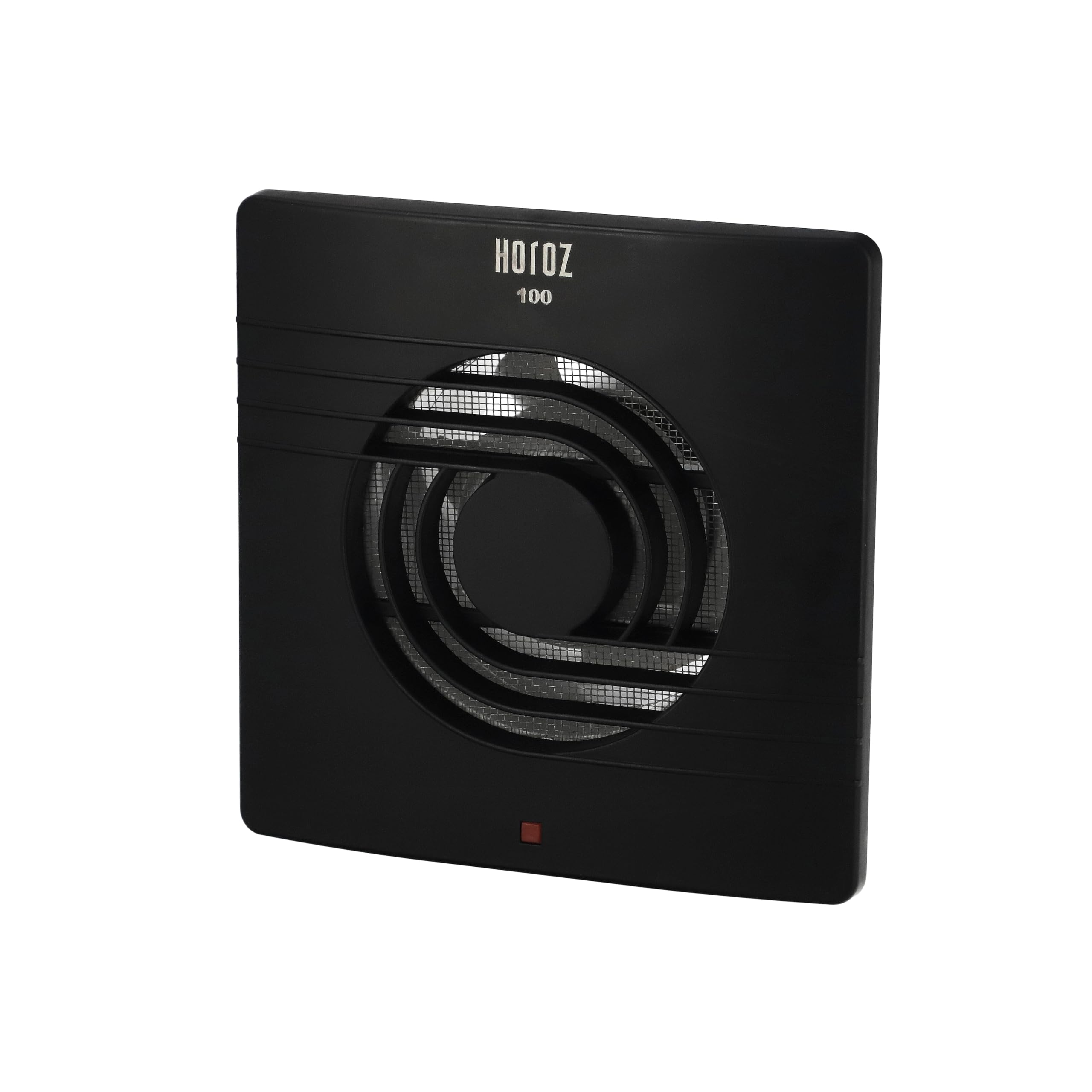 HOROZ ELECTRIC Ventilador Extractor de Baño Silencioso 120 mm Negro 15W HELIX - Antihumedad y Antimoho - Rejilla Protectora 47 dB - Ventilación de pared para Cocina, Garaje
