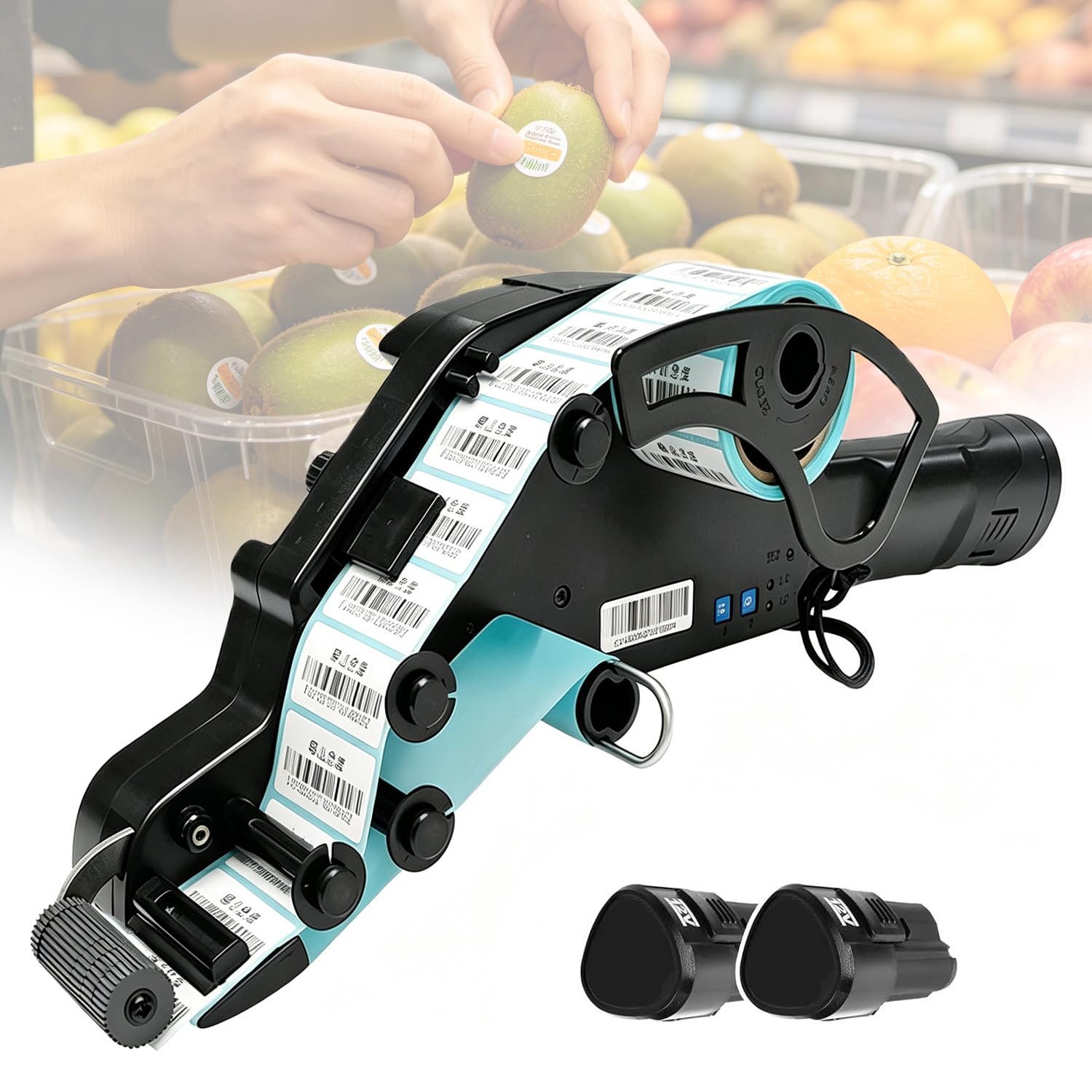 Applicatore di Etichette Portatile,Cordless Ricaricabile 15to40mm