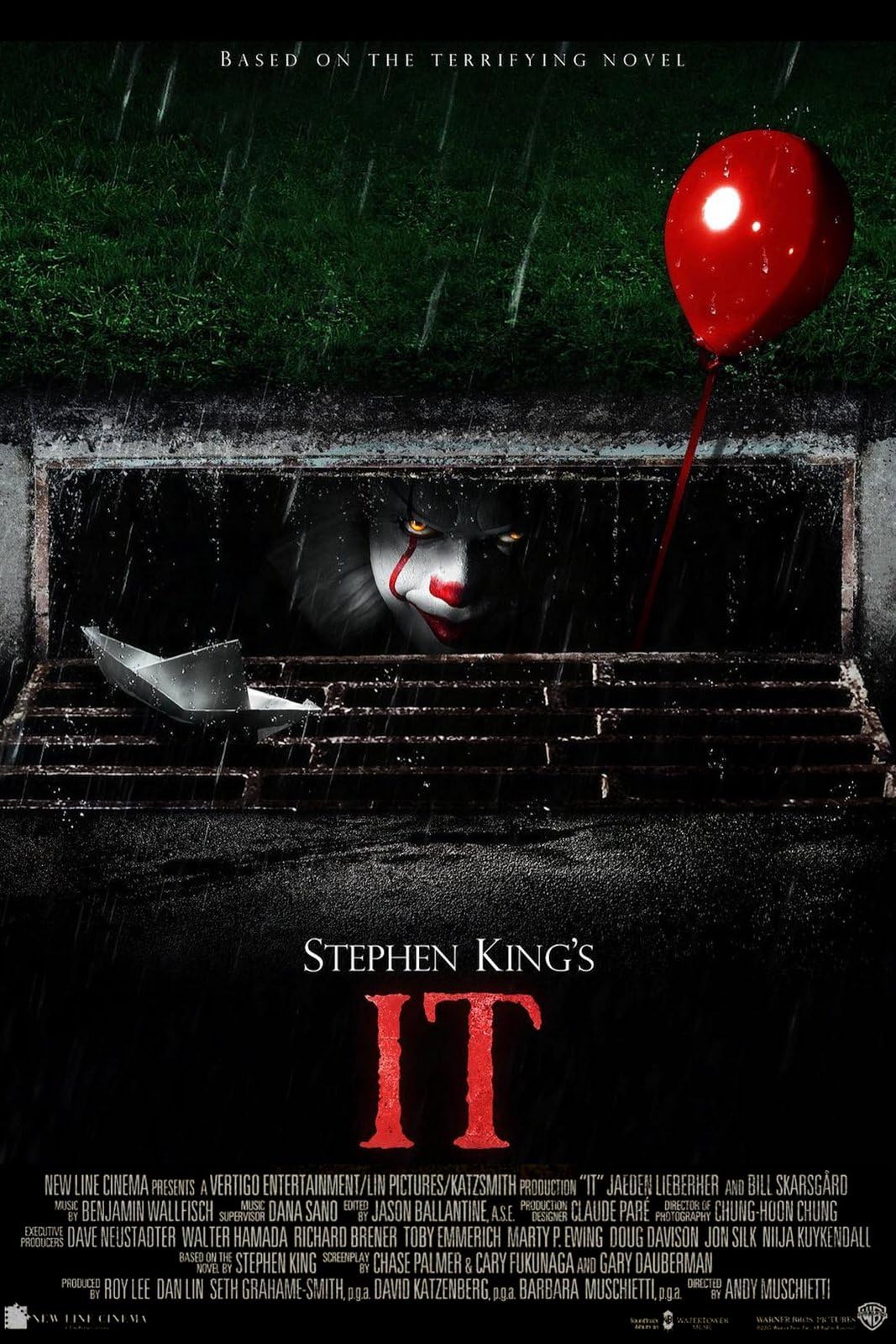 IT Chapter One Stephen King 2 A0 Poster on Canvas - Movie Art Poster in varie dimensioni per idee soggiorno o camera da letto. Immagini di film cult senza bordi Classic Iconic 70s 80s 90s Vintage Ret