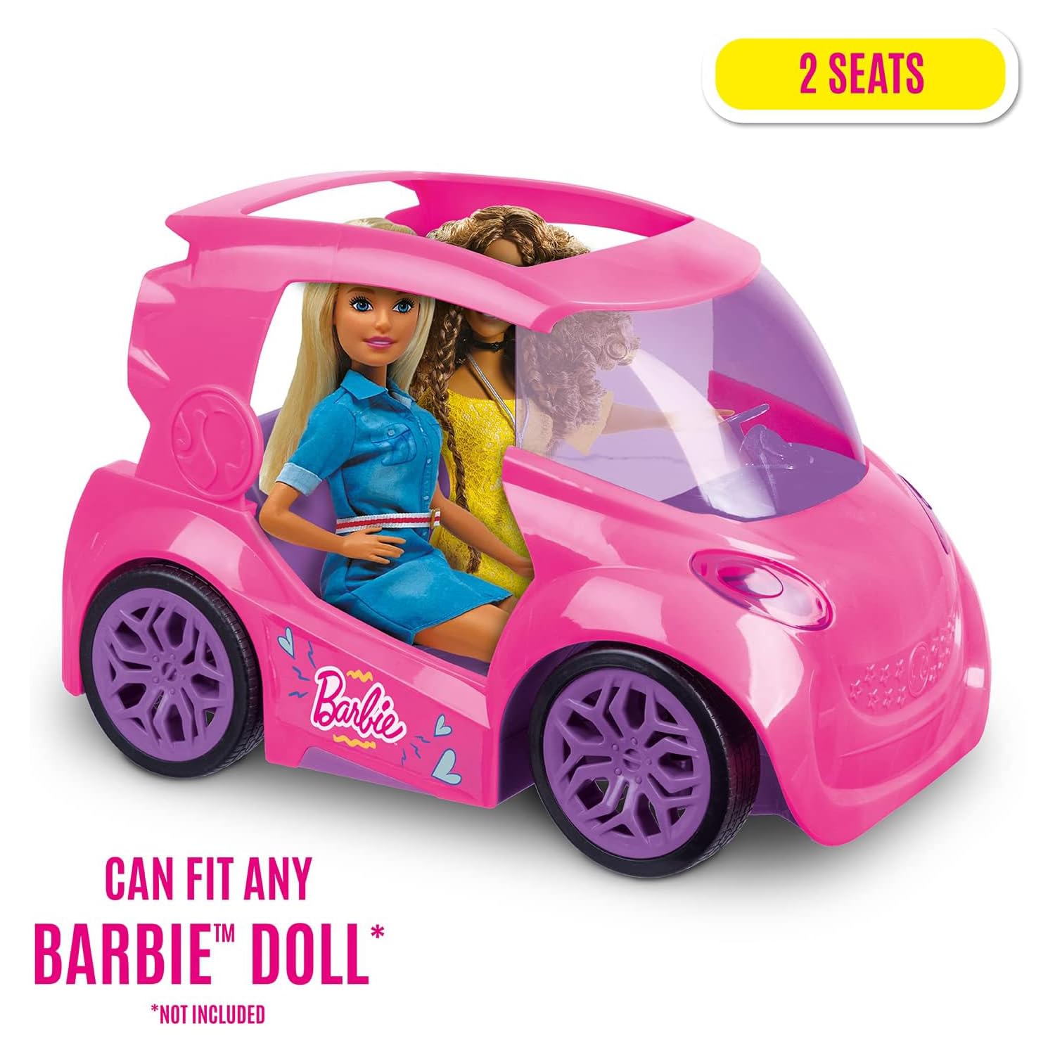MONDO Motors - Mattel Barbie City Car 2.4 GHz - für Kinder - Realistische Details - Fuchsia - 63698