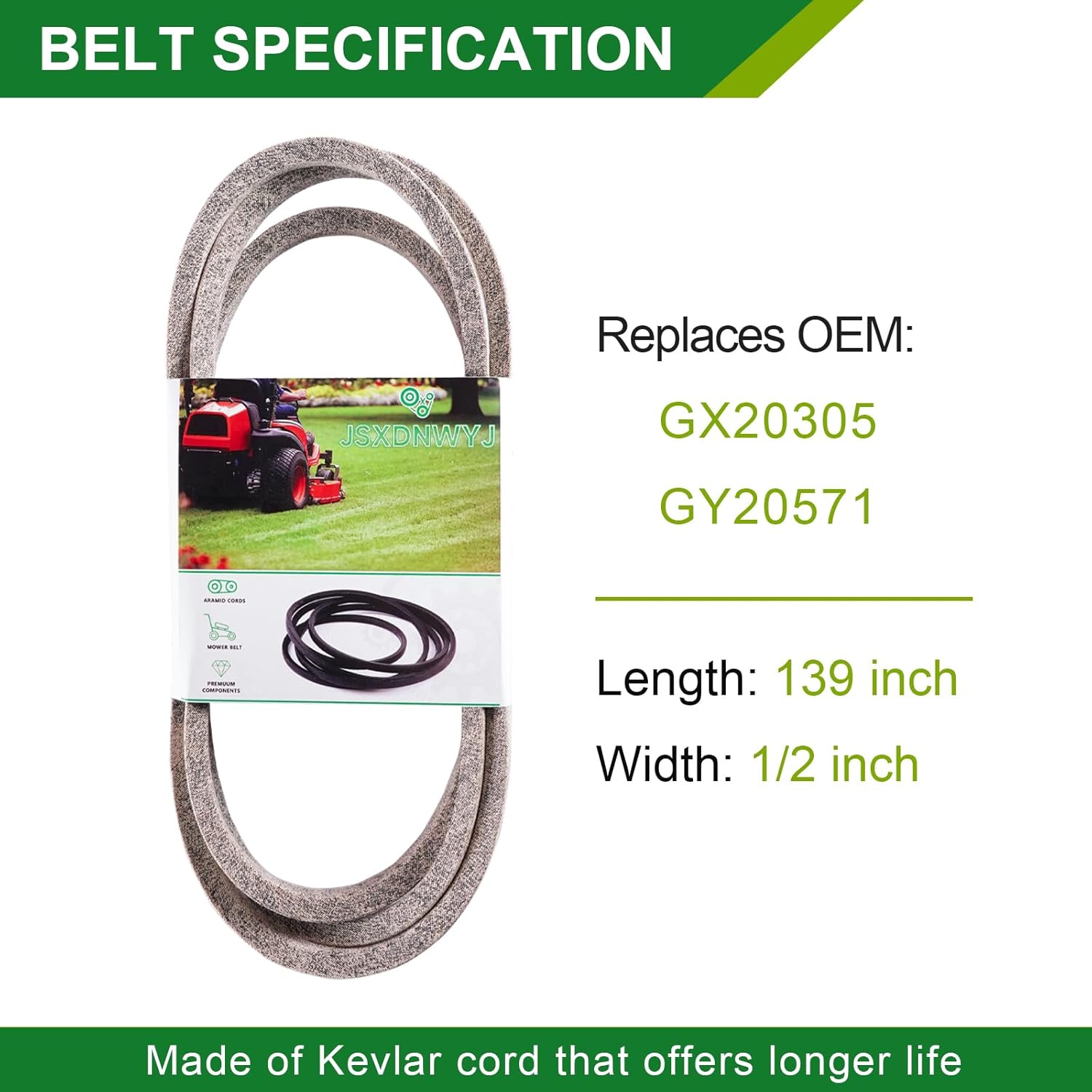 48 inch Deck Rebuild Kit - Fits John De ere 48" L120 L130, 3 Spindles (GY20050)+3 Blades(GX20250)+2 Idler(GY20067)+1 Idler(GY22082)+1 Belt(GY20571)