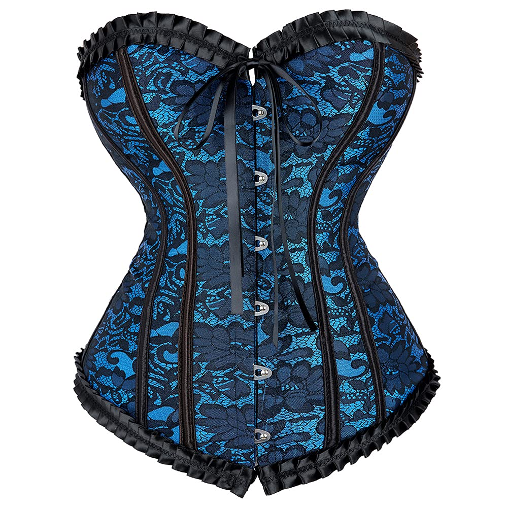 Grebrafan Brocado Corset Bustier Sexy Nupcial Corsés y Lencería Talla Grande — view 12