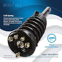Vista 302 de Detroit Axle - Kit de suspensión delantera de 10 piezas para Chevy Aveo Aveo5 Pontiac G3 Wave 2 Ready Struts Assembly 2 Enlaces de barra