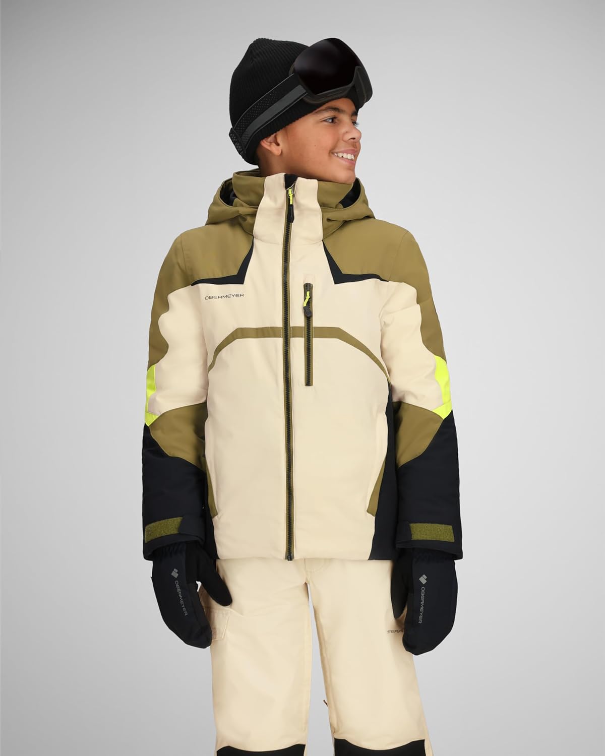 Obermeyer Boys Mach 15 Ski Jacket, Insulated and Waterproof Breathable with Extended Wear System