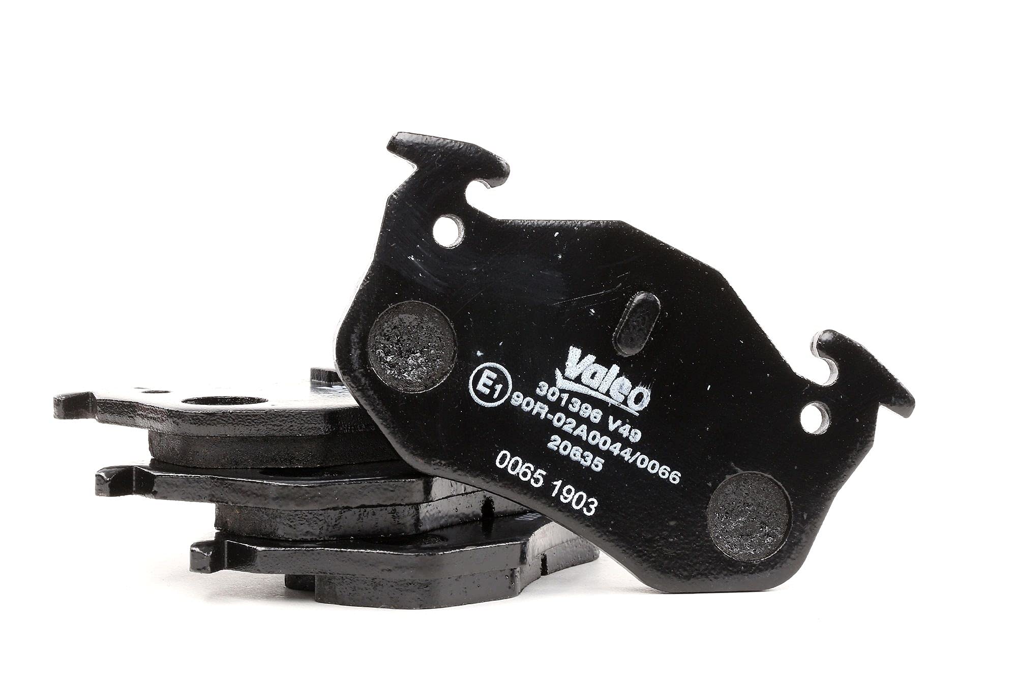 VALEO - Brake pads First - 301396 - Set of 4 pads - Rear axle - Fully equipped with mounted accessories
