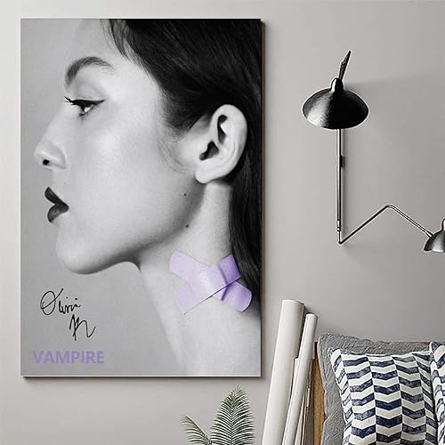 Miniatura 6 de Póster de Olivia de Rodrigo VAMPIRE para habitación, lienzo estético, arte de pared, decoración de dormitorio, 16 x 24 pulgadas (15.7 x 23.6 in)
