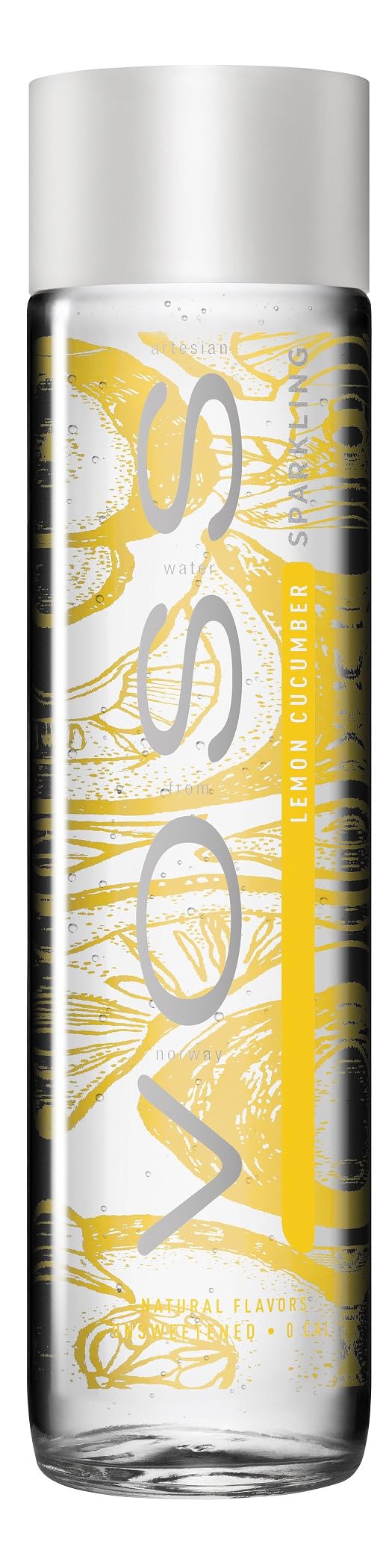 VOSS Water Mix 375 ml, sabor afrutado natural, paquete de 12 unidades (desechable, 12 x 375 ml)