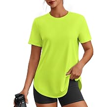 PINSPARK Workout Tops for Women Short Sleeve Athletic Shirts UPF 50+ Quick Dry Running Outfits for Exercise Gym Hiking S-3XL
