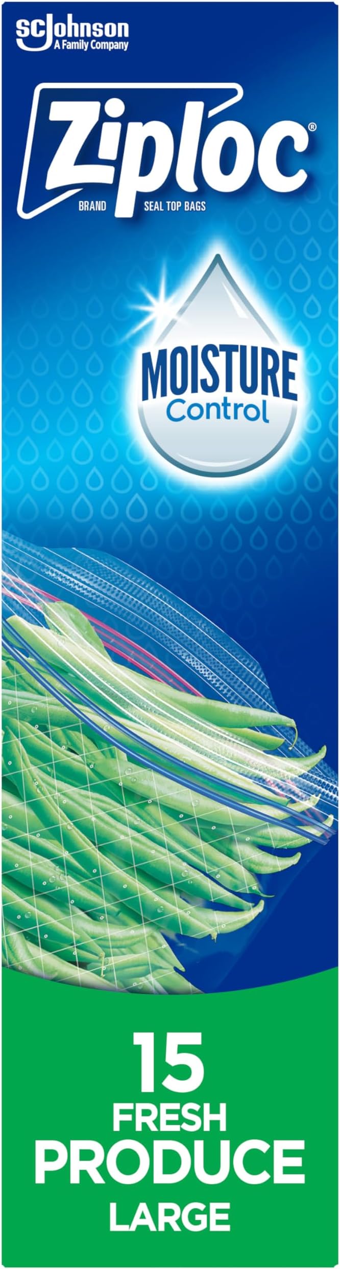 Ziploc Fresh Produce Bags Large - 15 Count