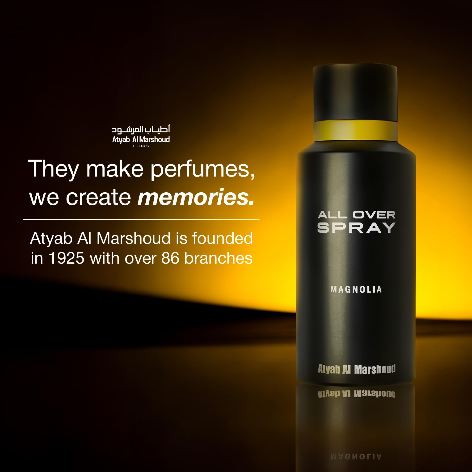 Magnolia All Over Spray Atyab Al Marshoud 125 ml