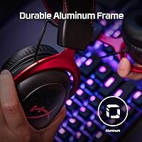 Vista 5 de HyperX Cloud II Wireless - Auriculares para juegos para PC PS4PS5 Nintendo Switch batería de larga duración de hasta 30 horas sonido envolvente 71