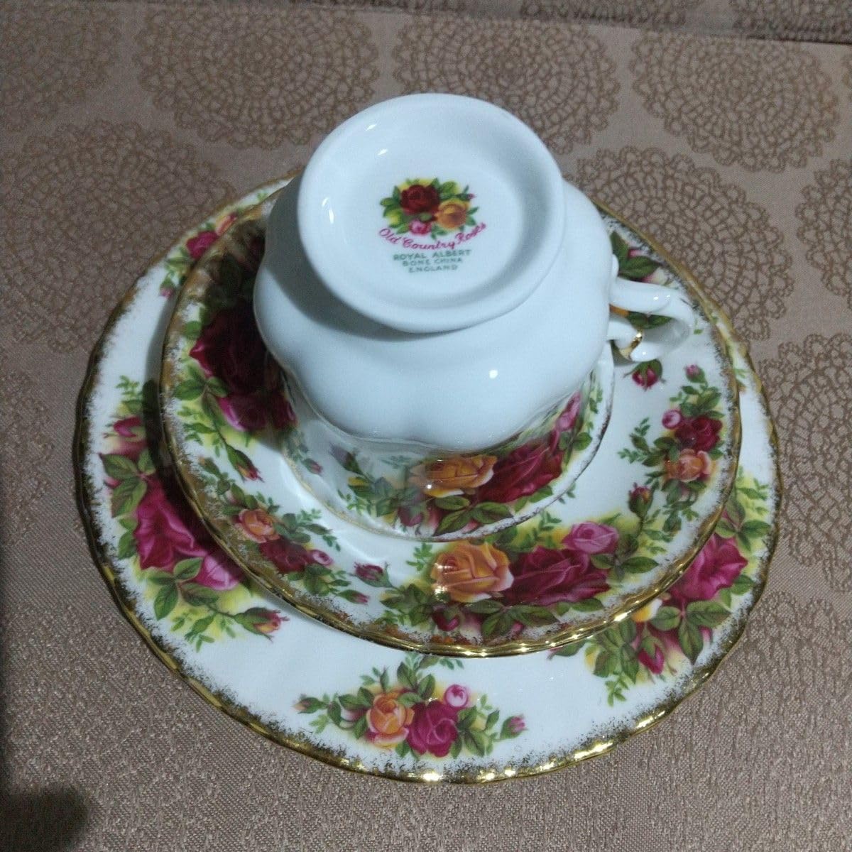 ロイヤルアルバートオールドカントリーローズケーキプレート5枚セット