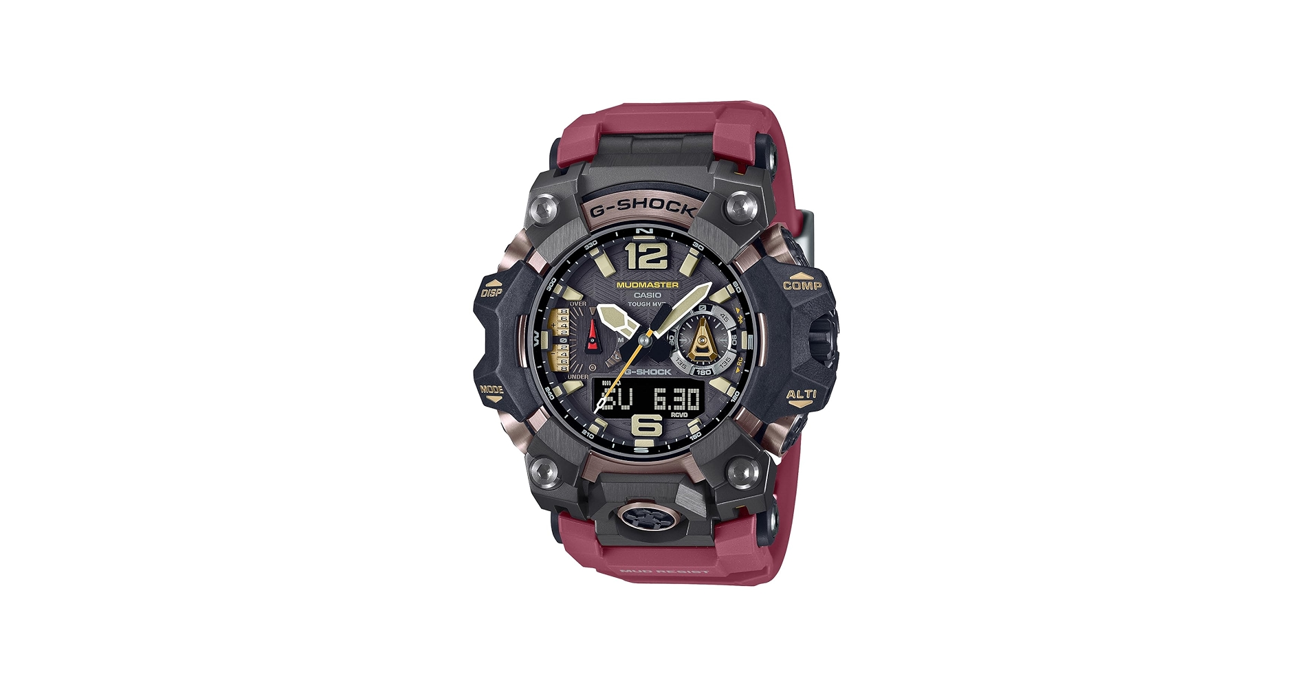 GW限定価格　G-SHOK MUDMASTER GWG-100-1A8JF Casio G-Shock GWG-B1000-1A Mudmaster Analog-Digital -Red
