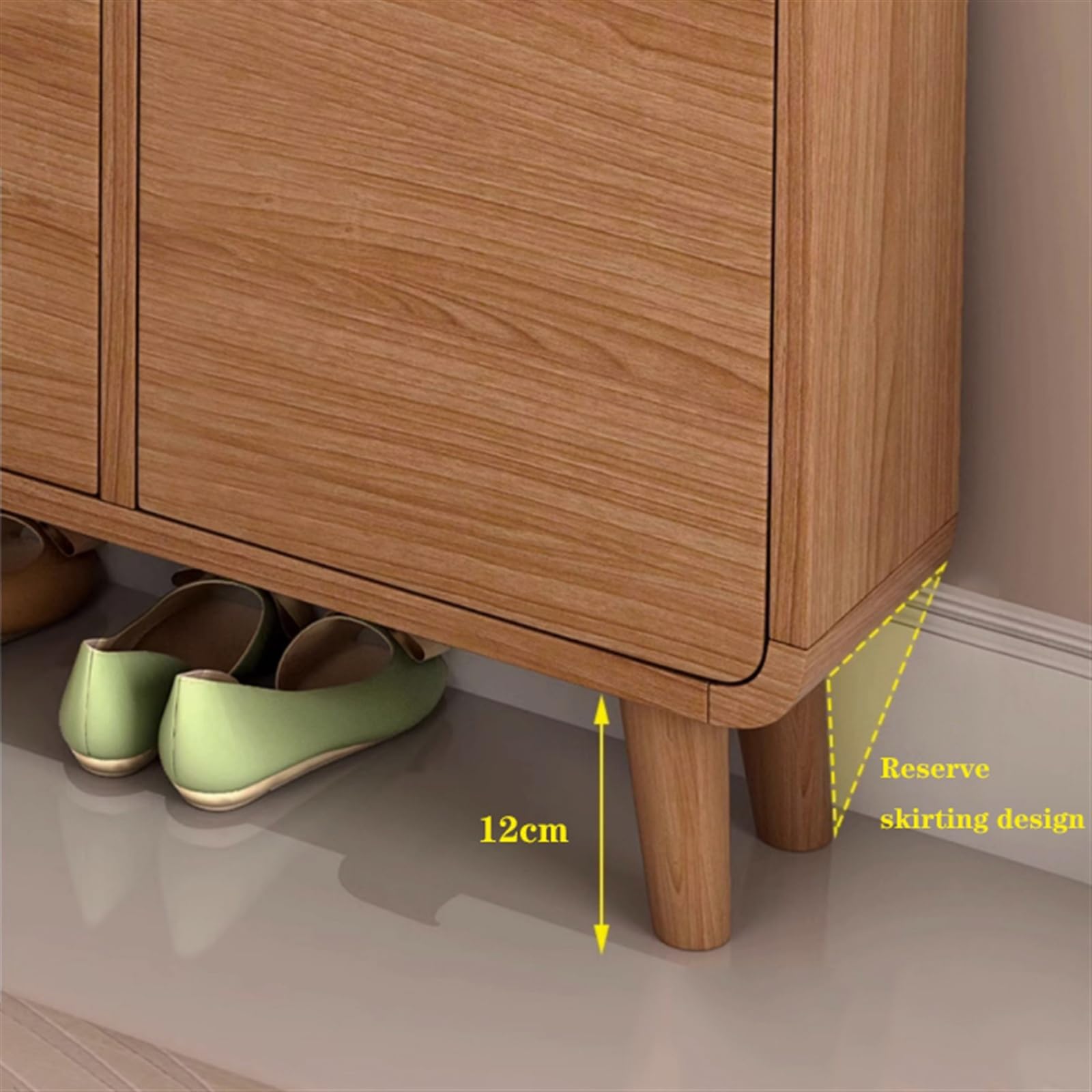 Amazon｜靴棚 靴キャビネット、3つのフリップ引き出し付き木製靴