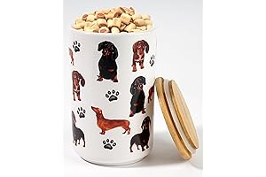 Greenline Goods Dachshund Dog Treat Canister: The Perfect Treat Keeper for Your Furry Friend