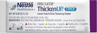 ReSource ThickenUp Instant Food and Drink Thickening Powder, Clear, 0.05 oz Packets, 24 CT