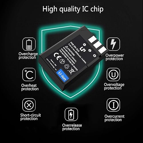 Miniatura 5 de LP EN-EL9 EN EL9a Batería, batería recargable de iones de litio, compatible con cámaras Nikon D40, D40X, D60, D3000, D5000, cargador Nikon MH-23