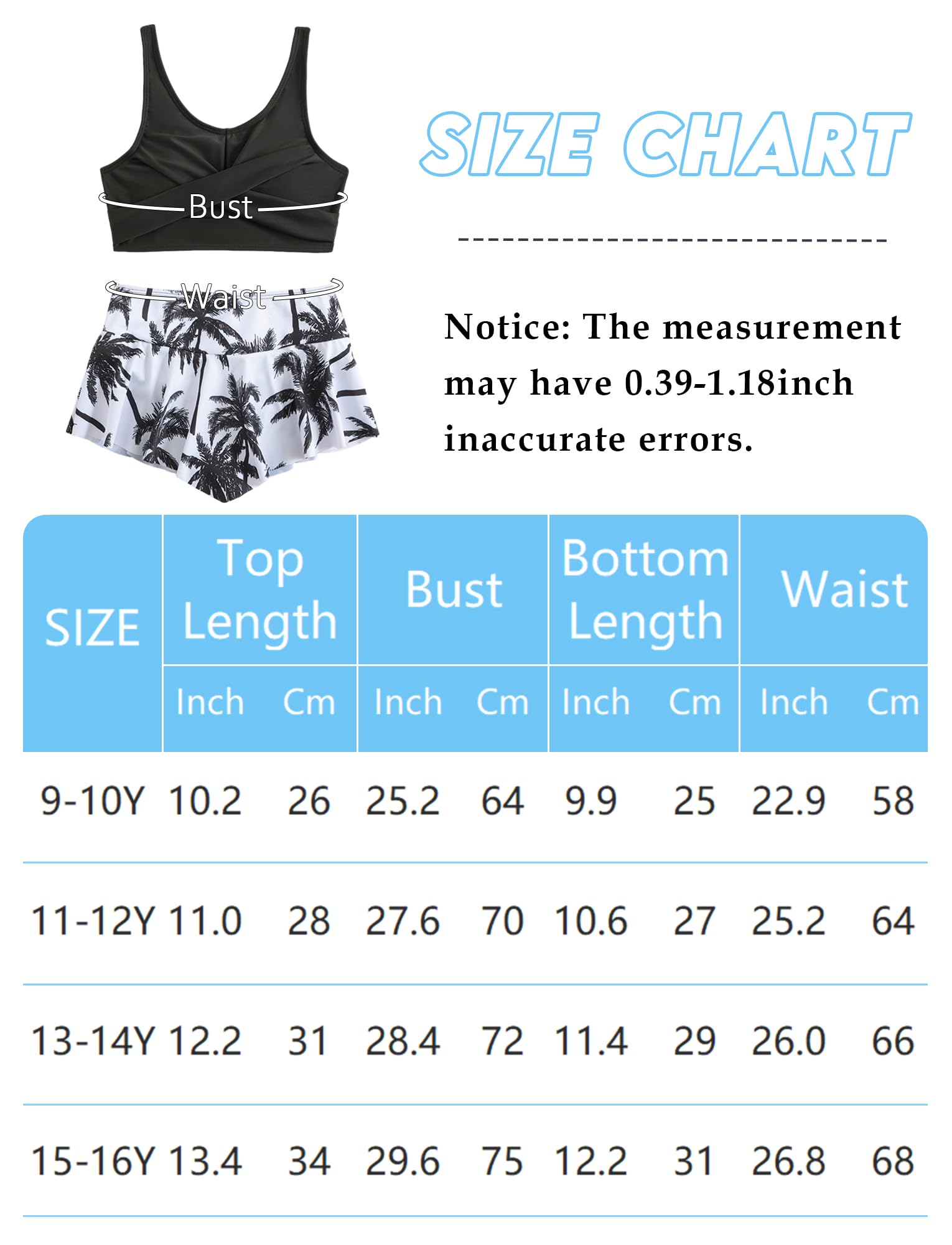 SEAUR Teenager Girl Bikini Set Due Pezzi Costume Da Bagno Imbottito Bikini Slip Con Gonna Stampata Moda Costumi Da Bagno Bambini 9-16 Anni