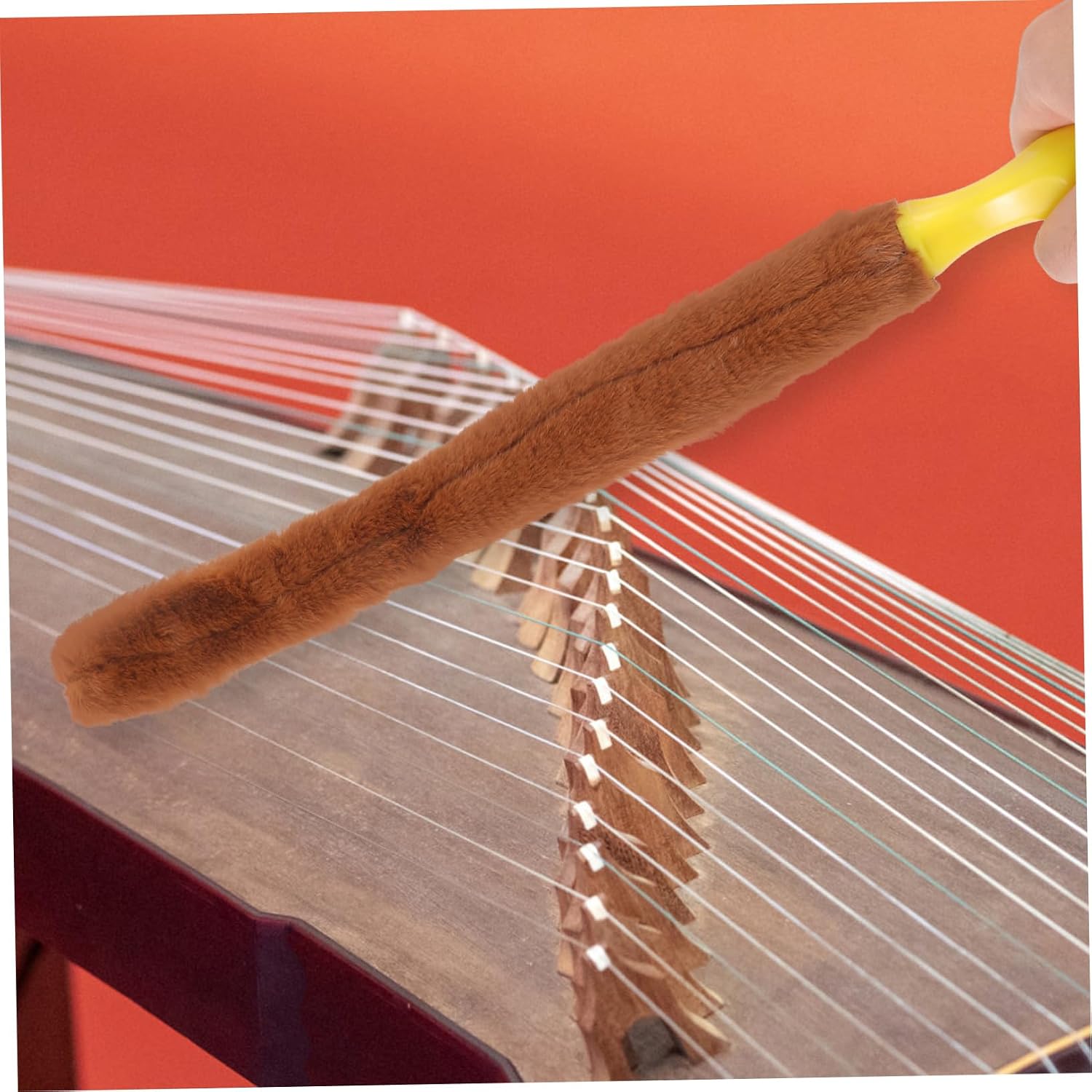 Beavorty Guzheng Cleaning Brush Hook – Portable Instrument Cleaning Brush for Guzheng and Dulcimer – Handheld Dust Removal Tool for Music Instrument Care image 4
